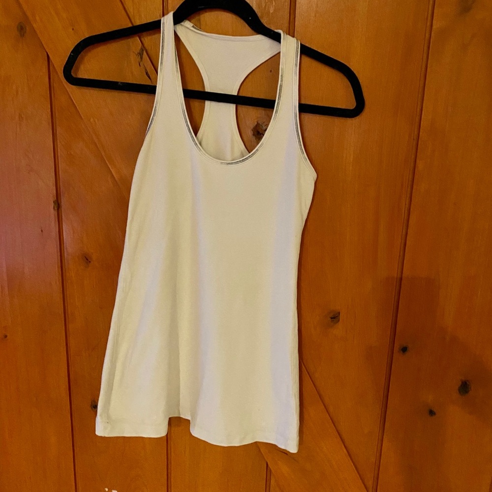 Lululemon white racer back tank